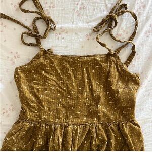 Madewell Brown Floral Peplum